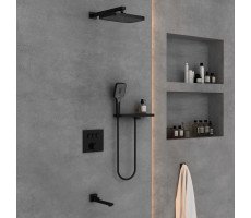 Душевой комплект Vincea VSFW-4311RMB встраиваемый, 3 режима, черный 