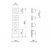 Встраиваемая часть Almar Modular E180083.CR Хром 