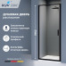 Душевая дверь из стекла, распашная с системой Pull&Slide в нишу RGW SV-05B - черная 900 70320509-14 Черный 