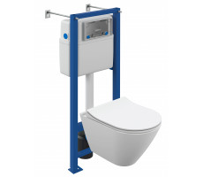 Комплект Cersanit CITY SMART CO DPL EO slim инсталляция VECTOR LP 64917 белый 