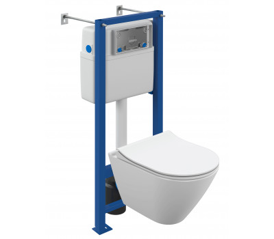 Комплект Cersanit CITY SMART CO DPL EO slim инсталляция VECTOR LP 64917 белый 