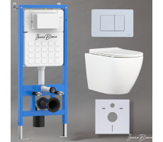 Комплект 3в1 IBERICA BLANCA инсталляция SILENCIO, унитаз BILBAO ALTO белый, кнопка смыва INOX-C белый матовый (IB001.BLA.234.111) Комплект 3в1 IBERICA BLANCA инсталляция SILENCIO, унитаз BILBAO ALTO белый, кнопка смыва INOX-C белый матовый (IB001.BLA.234.111)