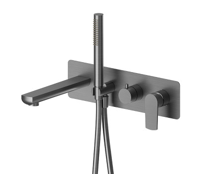 Смеситель для ванны Newform Haka 72072E.59.064 Gun metal 