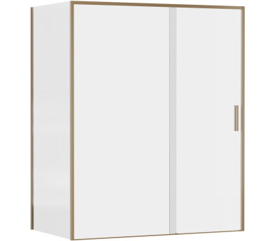 Душевой уголок Aquanet Pleasure Evo 160x90 AE65-160x90-GBT профиль золото-никель браш, прозрачное стекло_ 