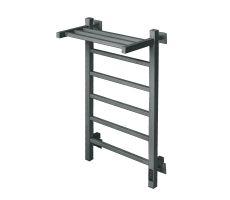 Полотенцесушитель электрический Comfysan Marte-K EC-6 80/50 с полкой, ТИТАНОВЫЙ ГРАФИТ RAL 