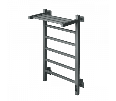 Полотенцесушитель электрический Comfysan Marte-K EC-6 80/50 с полкой, ТИТАНОВЫЙ ГРАФИТ RAL 