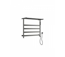 Полотенцесушитель электрический с полкой WONZON & WOGHAND, Темный графит WW-A402-GM Полотенцесушитель электрический с полкой WONZON & WOGHAND, Темный графит WW-A402-GM