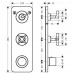 Термостат смеситель для душа Axor Citterio E 36703000 хром 