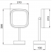 Зеркало настольное с увеличением 5х JAVA S-M331W белый 