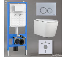 Комплект 3в1 IBERICA BLANCA инсталляция SILENCIO, унитаз TOLEDO ALTO белый, кнопка смыва ESTI-O хром матовый (IB001.TLA.234.824) Комплект 3в1 IBERICA BLANCA инсталляция SILENCIO, унитаз TOLEDO ALTO белый, кнопка смыва ESTI-O хром матовый (IB001.TLA.234.824)