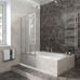 Шторка на ванну Veconi Palau PL-74L, 1200x1500, хром, стекло прозрачное PL74L-120-01-19C4 