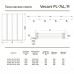 Шторка на ванну Veconi Palau PL-74L, 1200x1500, хром, стекло прозрачное PL74L-120-01-19C4 