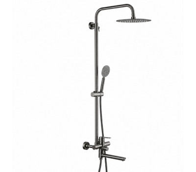 Душевая система FRAP F24801-9, оружейная сталь Душевая система FRAP F24801-9, оружейная сталь