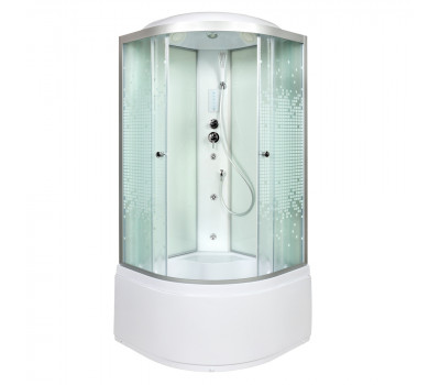 Душевая кабина AvaCan L910 с гидромассажем и электрикой Хром 
