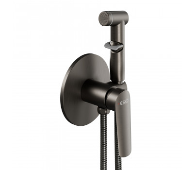 Смеситель Lagos Gun Metal скрытого монтажа с гигиеническим душем SMHLGGM ESKO 