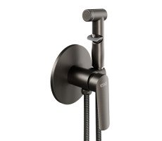 Смеситель Lagos Gun Metal скрытого монтажа с гигиеническим душем SMHLGGM ESKO 