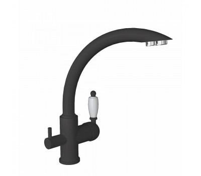 Смеситель для кухни с подключением фильтра Florentina ШАЛЕ 333.25H.2113.302, антрацит 