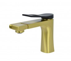 Смеситель для раковины Bronze de Luxe ELEMENT EL02XGB матовое золото Смеситель для раковины Bronze de Luxe ELEMENT EL02XGB матовое золото