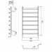 Полотенцесушитель водяной Domoterm Стефано Стефано П7 400x700 Хром Полотенцесушитель водяной Domoterm Стефано Стефано П7 400x700 Хром