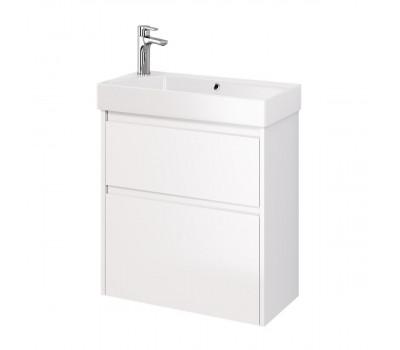 Тумба под раковину подвесная Dreja Slim 65 см, белый