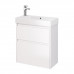 Тумба под раковину подвесная Dreja Slim 65 см, белый