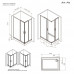 Душевое ограждение 120x80 см, без поддона AM.PM Gem W90G-403-120280-MT  