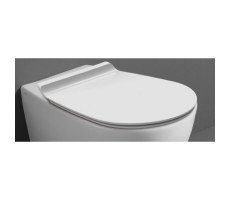 Сиденье SIMAS Bormio BR006 петли хром, микролифт, быстросъемный, белое