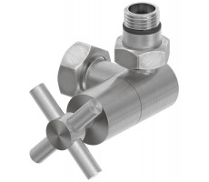 Вентиль Сунержа 3D G 1/2" НР х G 3/4" НГ правый крест цвет-сатин 071-1411-1234 