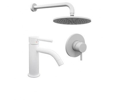 Комплект смесителей PAFFONI Light KITLIG011BO071 белый матовый
