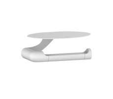 Бумагодержатель с овальной полкой IDDIS Noa белый матовый NOAWT00i43 Бумагодержатель с овальной полкой IDDIS Noa белый матовый NOAWT00i43