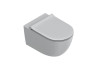 Подвесной унитаз безободковый, смыв Tornado, покрытие Twinglaze+ Catalano Sfera 0511550023 Cemento Satinato 