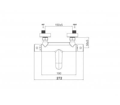 Смеситель для ванны DK Bayern Potsdam DA2123201 хром 