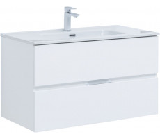 Тумба с раковиной Aquanet Алвита new 90 2 ящ. цв.белый матовый 00306165 Тумба с раковиной Aquanet Алвита new 90 2 ящ. цв.белый матовый 00306165