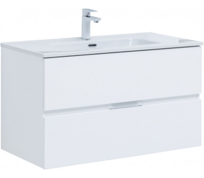 Тумба с раковиной Aquanet Алвита new 90 2 ящ. цв.белый матовый 00306165 Тумба с раковиной Aquanet Алвита new 90 2 ящ. цв.белый матовый 00306165