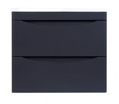 Тумба подвесная Style Line Бергамо мини 60 (2 ящ.) Люкс антискрейтч черный, PLUS СС-00002318 