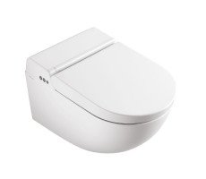 Унитаз подвесной 59x38 с крышкой-биде, покрытие Cataglaze+ Catalano Cataclean 01-1111590001 белый 