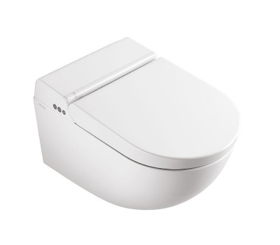 Унитаз подвесной 59x38 с крышкой-биде, покрытие Cataglaze+ Catalano Cataclean 01-1111590001 белый 
