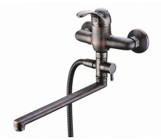 Смеситель для ванны WasserKRAFT Isar 1300 1302L Темная бронза 
