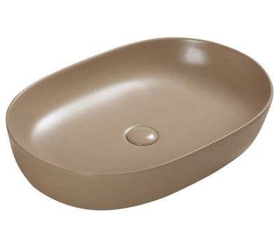 Раковина накладная (светло-коричневая матовая) SantiLine SL-1017KH 