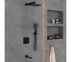 Душевой комплект Vincea VSFW-4311MB встраиваемый, 3 режима, черный Душевой комплект Vincea VSFW-4311MB встраиваемый, 3 режима, черный