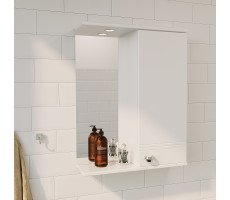 Зеркало-шкаф Story 58 1д. белый глянец R 1Marka Зеркало-шкаф Story 58 1д. белый глянец R 1Marka