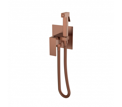 Смеситель гигиенический, QUBIC Brushed Bronze Boheme 477-BRB брашированная бронза 