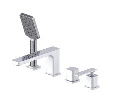 Смеситель для ванны и душа, врезной Timo Torne хром-белый 4330/00-16Y хром | белый 