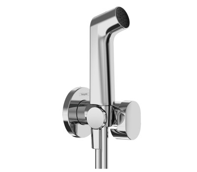 Гигиенический душ Hansgrohe 1jet EcoSmart+ 29230000 с запорным вентилем, для холодной воды, цвет-хром Гигиенический душ Hansgrohe 1jet EcoSmart+ 29230000 с запорным вентилем, для холодной воды, цвет-хром
