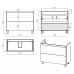 Тумба под раковину Misty Атлантик 100 П-Атл-01100-0112Я 
