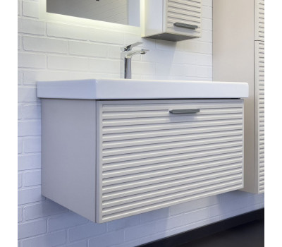 Тумба-умывальник Comforty Касабланка-80 серый шёлк с раковиной Moduo 80 00-00015382 Тумба-умывальник Comforty Касабланка-80 серый шёлк с раковиной Moduo 80 00-00015382