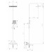 Тропическая душевая система RUSH  ST4235-90 хром 