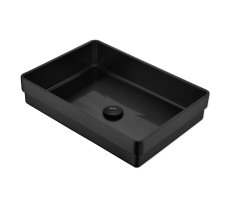 Раковина встраиваемая сверху ABBER Wasser Kreis AF2401MB черная матовая Раковина встраиваемая сверху ABBER Wasser Kreis AF2401MB черная матовая