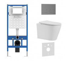 Комплект 3в1 IBERICA BLANCA инсталляция SILENCIO, унитаз BURGOS ALTO белый, кнопка смыва INOX-S вороненая сталь (IB001.BRA.234.1602) Комплект 3в1 IBERICA BLANCA инсталляция SILENCIO, унитаз BURGOS ALTO белый, кнопка смыва INOX-S вороненая сталь (IB001.BRA.234.1602)