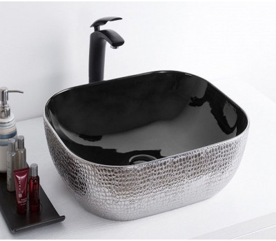 Умывальник CeramaLux D1302H020 серый 